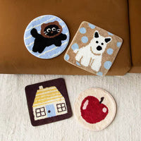 Winter Warm Chair Cushion for Kids Study Chair, Non-Slip Washable Flocked Seat Pad