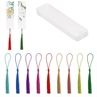 Clear Acrylic Bookmark Blanks with Tassels for DIY Crafts and Gifts