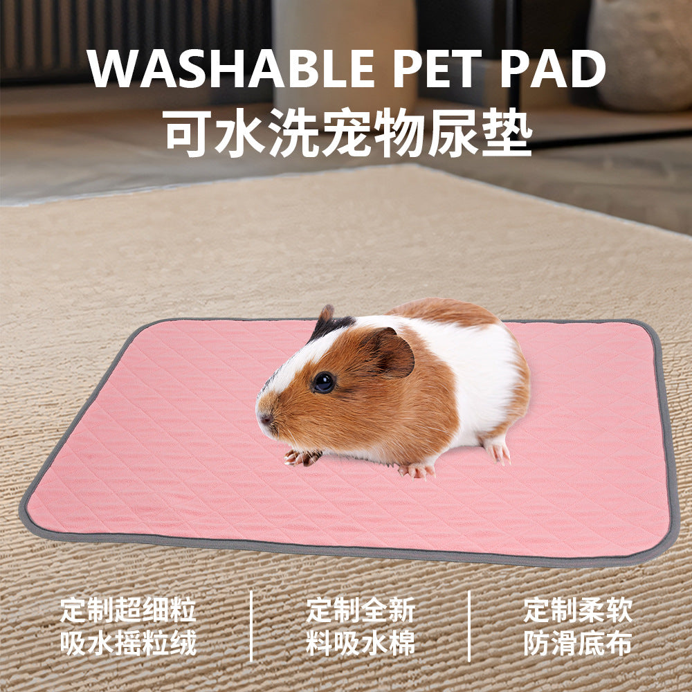 Washable Guinea Pig Pee Pad Reusable Absorbent Pet Cage Liner