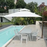 Outdoor Patio Bistro Set with Umbrella Hole, All-Aluminum Cafe Table and Chairs for Balcony Garden