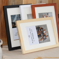 Large Solid Wood Photo Frame for Wall Mounting - Multiple Sizes