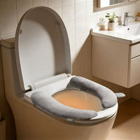 Memory Foam Toilet Seat Cover, Universal Four Seasons Toilet Cushion, Washable Toilet Seat Pad for Bathroom