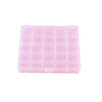 Wholesale 25/36 Grid Bobbin Box Plastic Large Storage Case for Household Sewing Machine Bobbin Thread Organizer