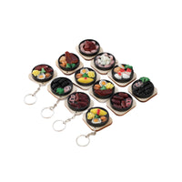 Realistic Teppanyaki Food Keychain Miniature Steak Sushi Bag Charm