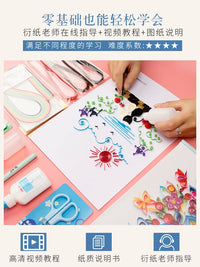 Quilling Art DIY Kit for Beginners with Tools and Paper Strips