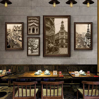 Vintage Shanghai Street Scene Wall Art for Restaurant Decor