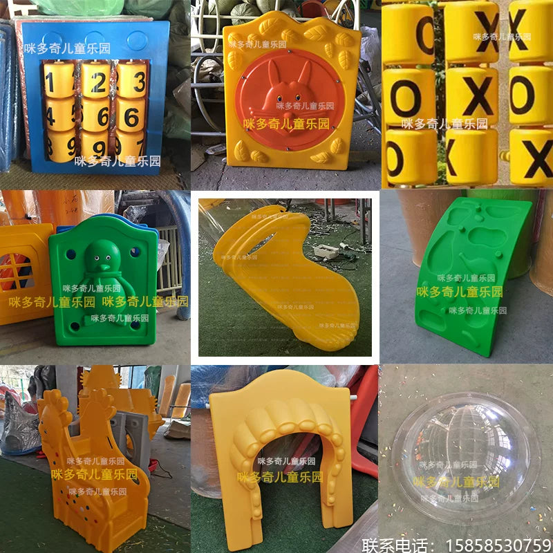 Outdoor Playground Slide Accessories - Panels, Dividers, and Ladder Components