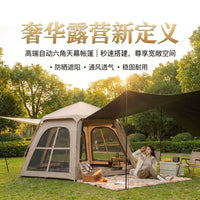 Automatic Pop-Up Camping Tent for Outdoor Activities and Park Use, Quick Setup Canopy for Multiple People