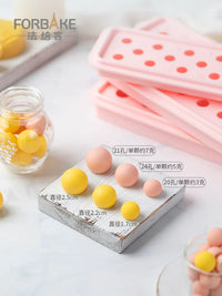 Faybake Silicone Mooncake Filling Mold with Lid for Ice Cubes, Yogurt, and Custard