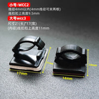 WCC Self-Adhesive Desktop Cable Organizer Clips for Data Cable Management