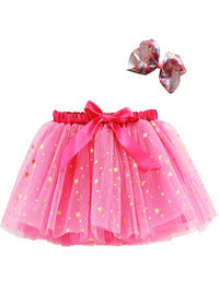 Girls' Tulle Tutu Skirt Pleated Dance Princess Half Skirt