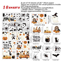 2026 Halloween Cartoon Window Clings for Festive Decoration