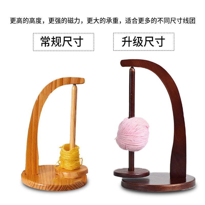 Large Rotating Yarn Spool Holder for Hand Knitting and Crocheting, Home Yarn Storage Organizer