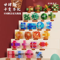 Luban Lock Kongming Lock 3D Brain Teaser Puzzle Toy