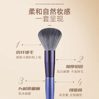 6-Piece Professional Makeup Brush Set for Face and Eyes