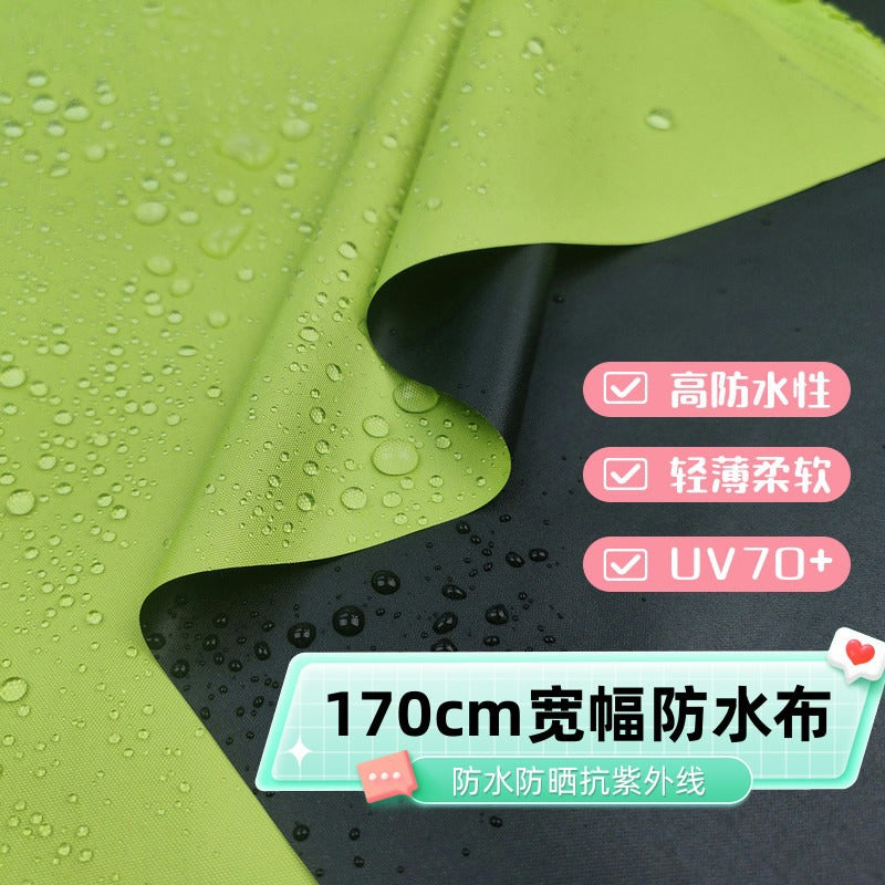 170cm Wide Polyester Pongee Fabric for Umbrellas, Raincoats, and Tents - UV Protection, Waterproof, Lightweight