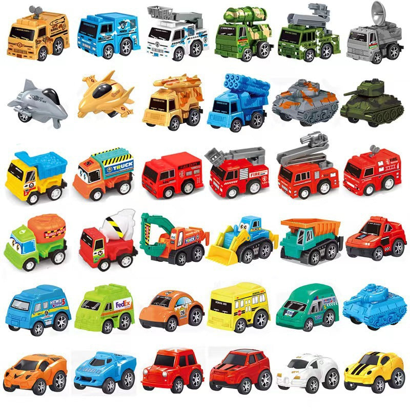 Mini Pull Back Animal Car Toy for Kids, Durable Off-Road Vehicle and Motorcycle