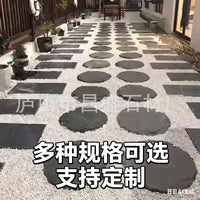 Natural Bluestone Stepping Stones Irregular Garden Path Pavers Non-slip Lawn Mats for Yard and Garden