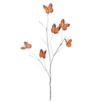 Artificial 6-Head Butterfly Orchid Branch for Floral Arrangements and Landscaping