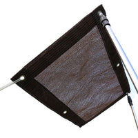 Brown 180gsm HDPE Sun Shade Net with Grommets for UV Protection