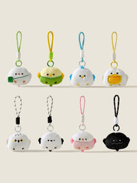 Garlic Bird Plush Keychain Pendant Cute Owl Parrot Couple Bag Charm Backpack Ornament Gift