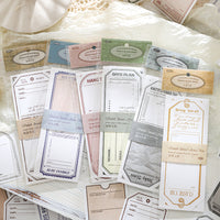 Paper Trace French Island Series Vintage Symmetrical Tear-Off Memo Pads for DIY Scrapbooking Decoration