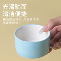 Ceramic Hamster Food Bowl Candy Color Small Pet Feeder for Hamsters and Birds