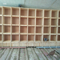 Wooden Pigeon Breeding Cage with Multiple Compartments for Racing Pigeons and Pet Shops