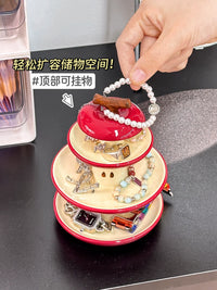 Cute Apple Ceramic Jewelry Organizer Tray for Earrings Bracelets Rings