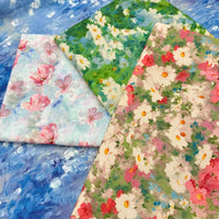 American Countryside Oil Painting Style Cotton Linen Tablecloth for Dining Table and Coffee Table Decor