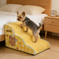 Pet Stairs for Small Dogs and Cats, Washable Ramp for Beds and Sofas