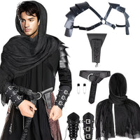 Medieval Knight Renaissance Viking Costume Accessories Halloween Cosplay Set