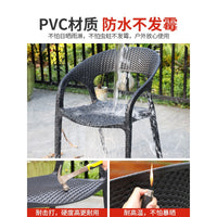 Outdoor Patio Bistro Set with 2 Chairs and Coffee Table, Nordic Light Luxury Balcony Furniture