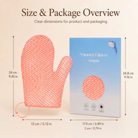 TPU Honeycomb Exfoliating Bath Gloves for Men and Women, Easy-Clean Spa Shower Scrubber Set