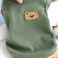 Waffle Knit Pet Vest for Cats and Small Dogs, Breathable Summer Apparel for Hair Loss Prevention