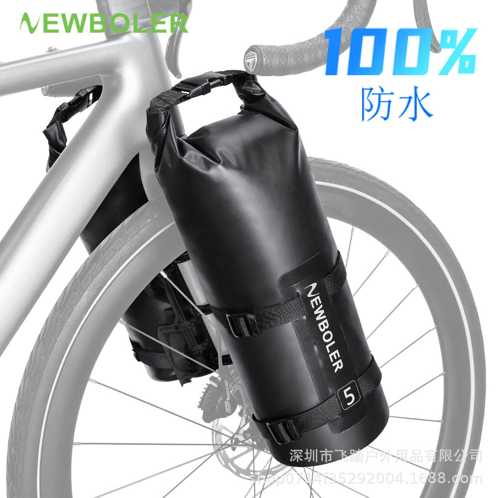 NEWBOLER Waterproof Bicycle Front Fork Bag 5L for Mountain Road Bikes Long-Distance Cycling