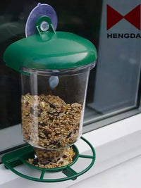 Outdoor Hanging Bird Feeder for Balcony & Garden - Semi-Automatic Sparrow Dispenser