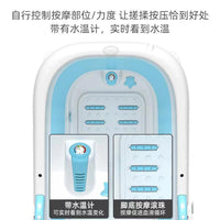 Foldable Adult Bathtub with Massage Function for Full Body Soaking and Steaming