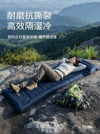 Portable Inflatable Camping Sleeping Pad with Built-in Pump for Outdoor Tent and Car Use