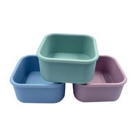 Silicone Baby Food Storage Containers with Lids - Freezer, Microwave, and Dishwasher Safe