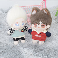 10cm Cotton Doll Clothes Set - Casual Sportswear & Dresses for Plush Dolls