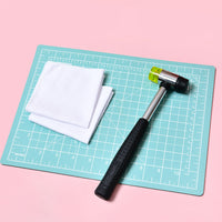 Plant Hammer Printing DIY Kit, Canvas Tote Bag, Square Scarf, Fabric Printing Kit, Botanical Dyeing Tools Set