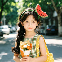 Funny Watermelon Headband for Kids and Adults - Fruit Hair Accessory for Parties, Performances, and Photo Props