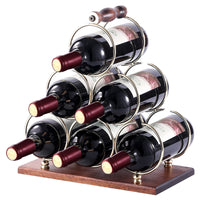 Creative Solid Wood Wine Rack Ornament, Inverted Wine Glass Holder, European Style Home Living Room Wine Cabinet Display Stand