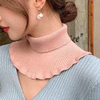 Unisex Cashmere Blend Neck Warmer Scarf for Winter
