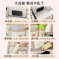 Cute Car Seat Back Organizer Bag with Trash Can Function - Multi-functional Storage for Vehicles