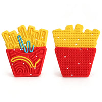 Sensory Fidget Toy Silicone Stress Relief Board with Ropes for Adults and Kids