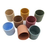 Silicone Kids' Drinking Cup - Portable Travel & Toothbrushing Mug