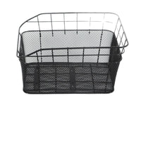 Bicycle Rear Basket Thickened Iron Wire Mesh Basket for Electric Bikes with Mounting Hardware