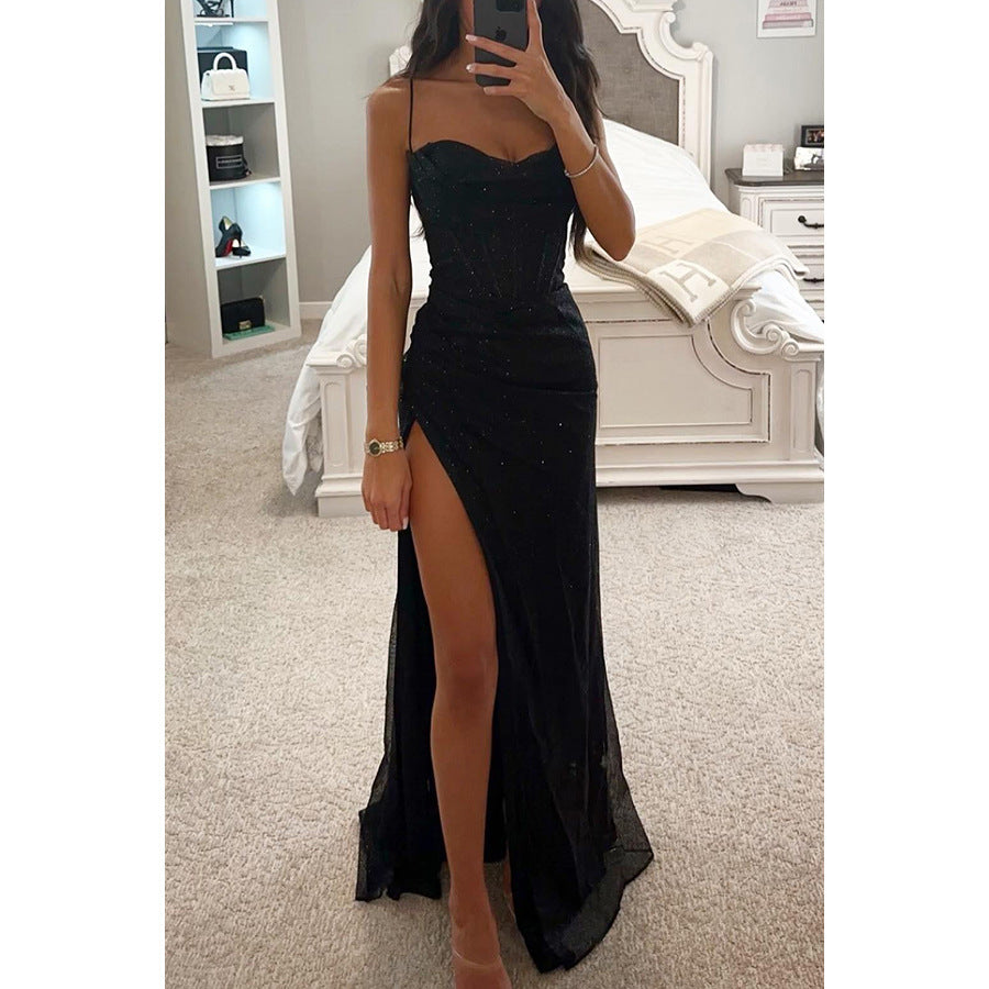 Women's European & American Style Elegant Evening Gown Maxi Dress